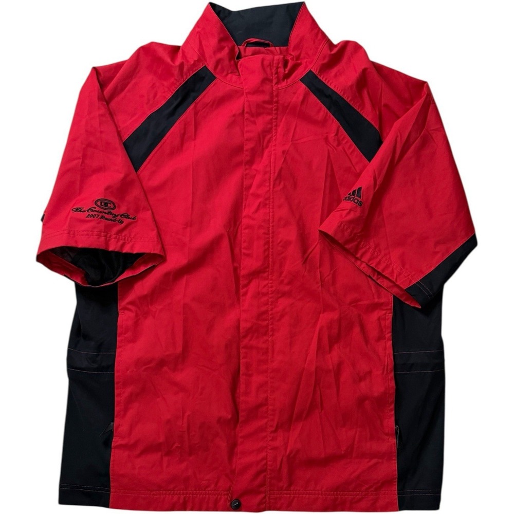 Adidas Golf Short Sleeve The Country Club Brookline 2007 Roundup Red Large